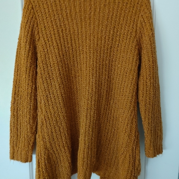✨Sienna Sky Fuzzy Chunky Knit Pumpkin Cardigan ~ Size S - Picture 9 of 11